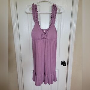 Rue21 ruffled straps sleeveless dress, L, Lilac